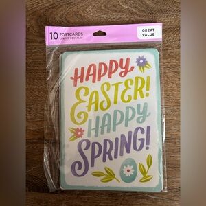 Colorful Easter and Spring Postcards Set